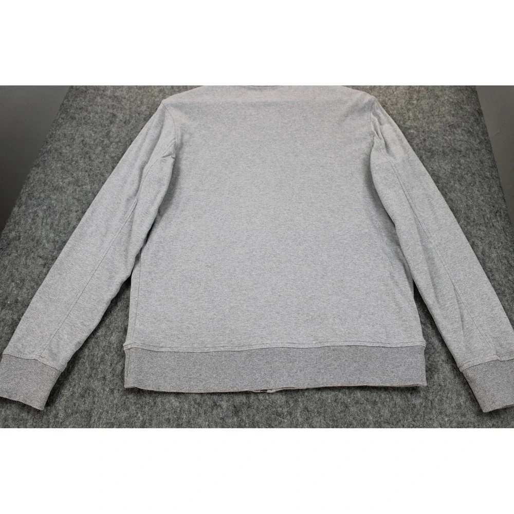 Banana Republic Mens Luxe Touch Bomber Jacket Heather Grey S 710578-00